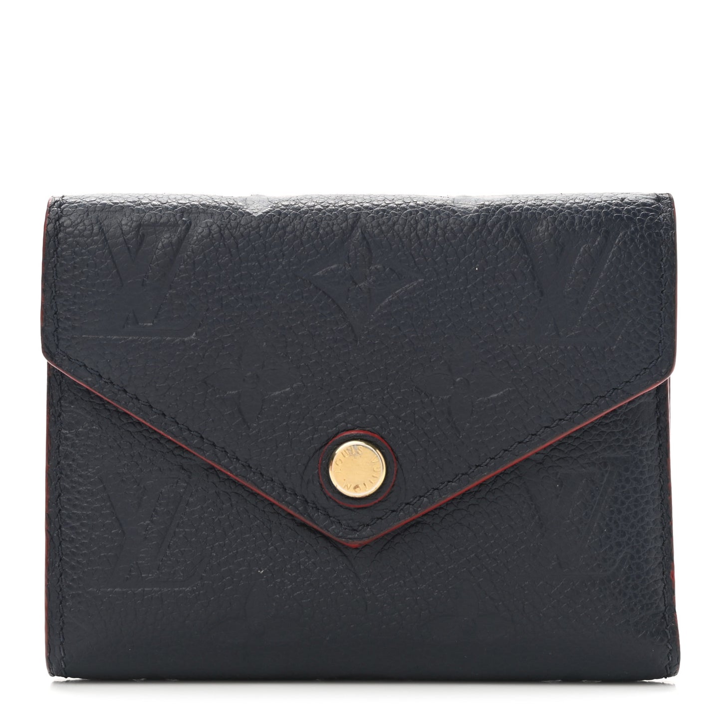 Empreinte Victorine Wallet Marine Rouge