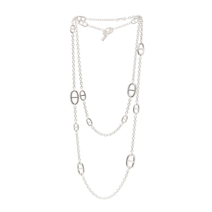 Hermes Sterling Silver Farandole Necklace 120 3 of 5