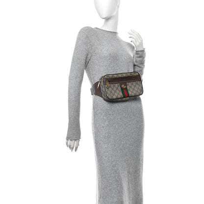 Gucci Soft GG Supreme Monogram Medium Ophidia Belt Bag Dark Brown 2 of 10