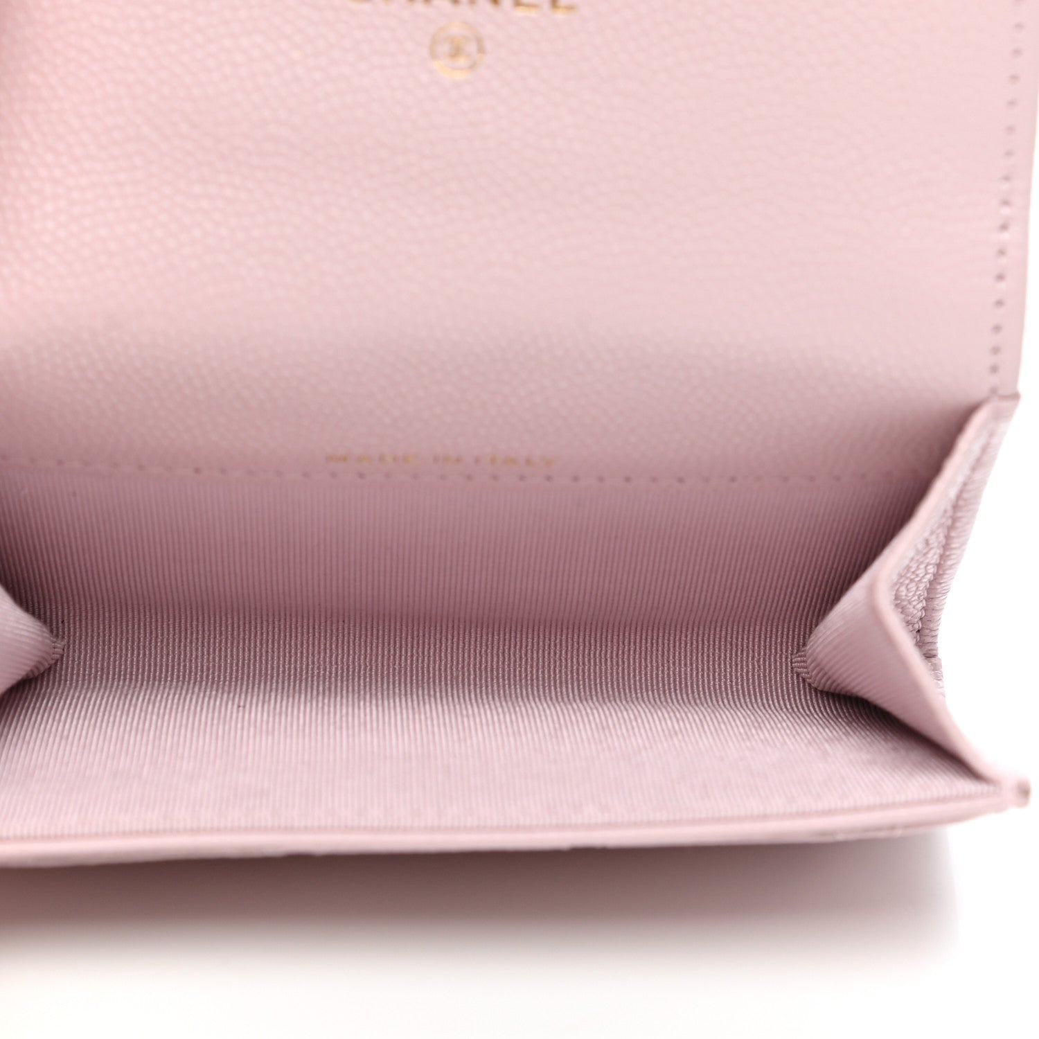 Chanel Caviar Quilted Flap Card Holder Wallet Light Pink 5 of 9