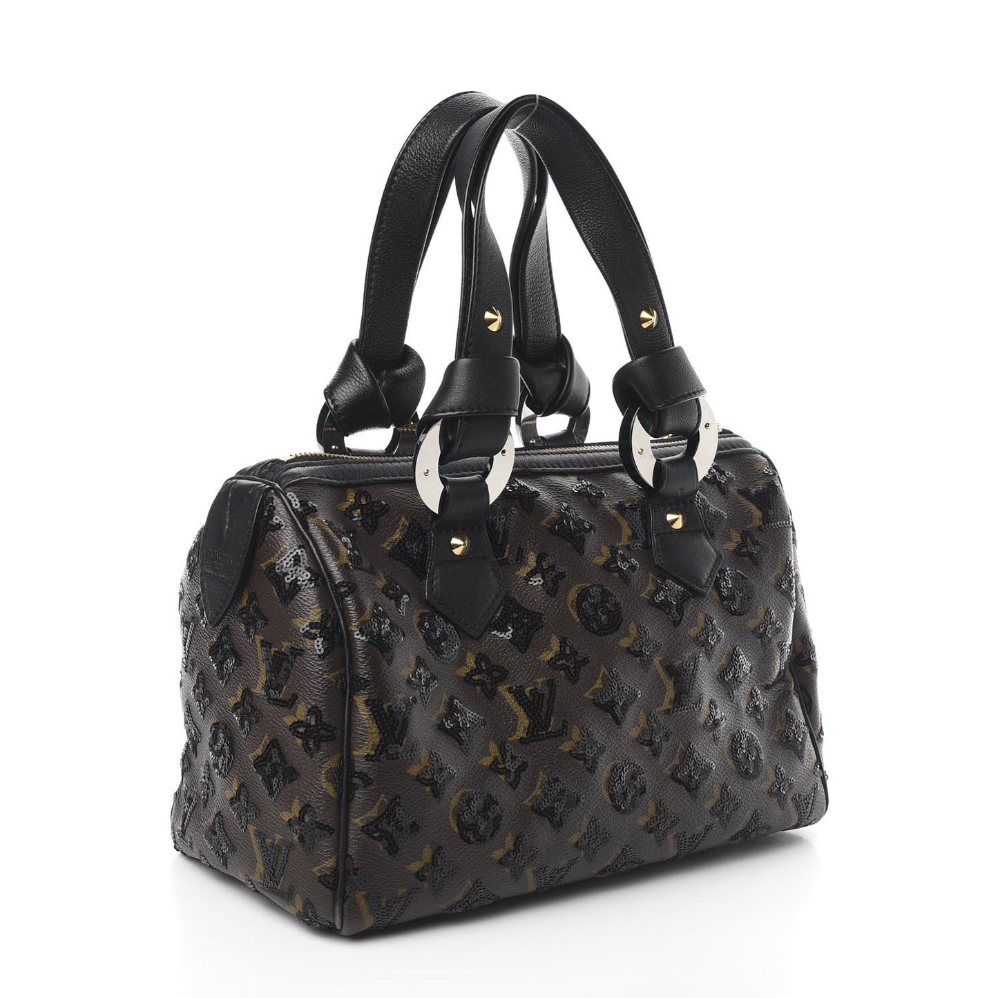 Monogram Sequins Eclipse Speedy 28 Black