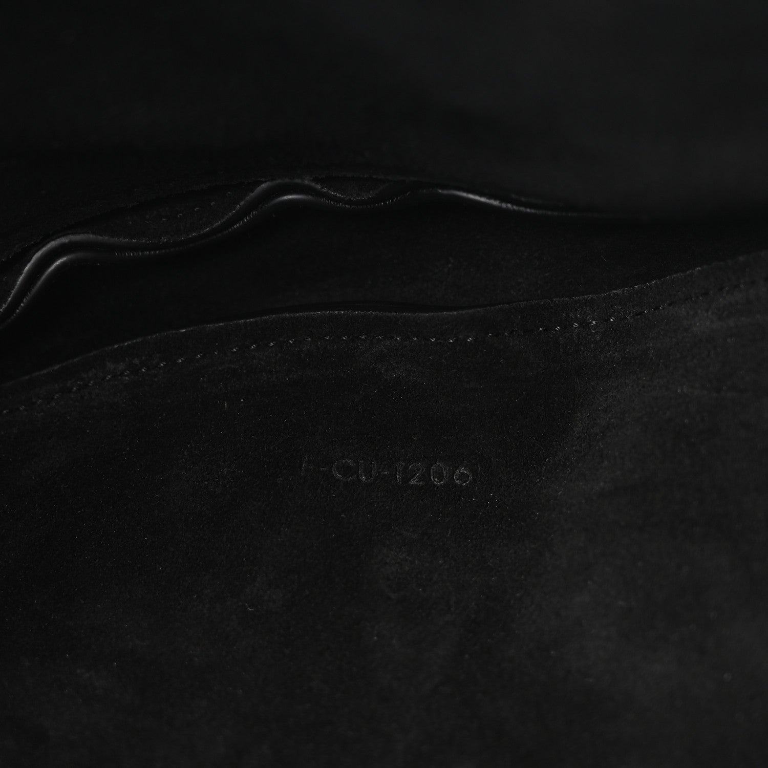 Celine Shiny Lambskin Soft Triomphe Half Moon Bag Black 8 of 11