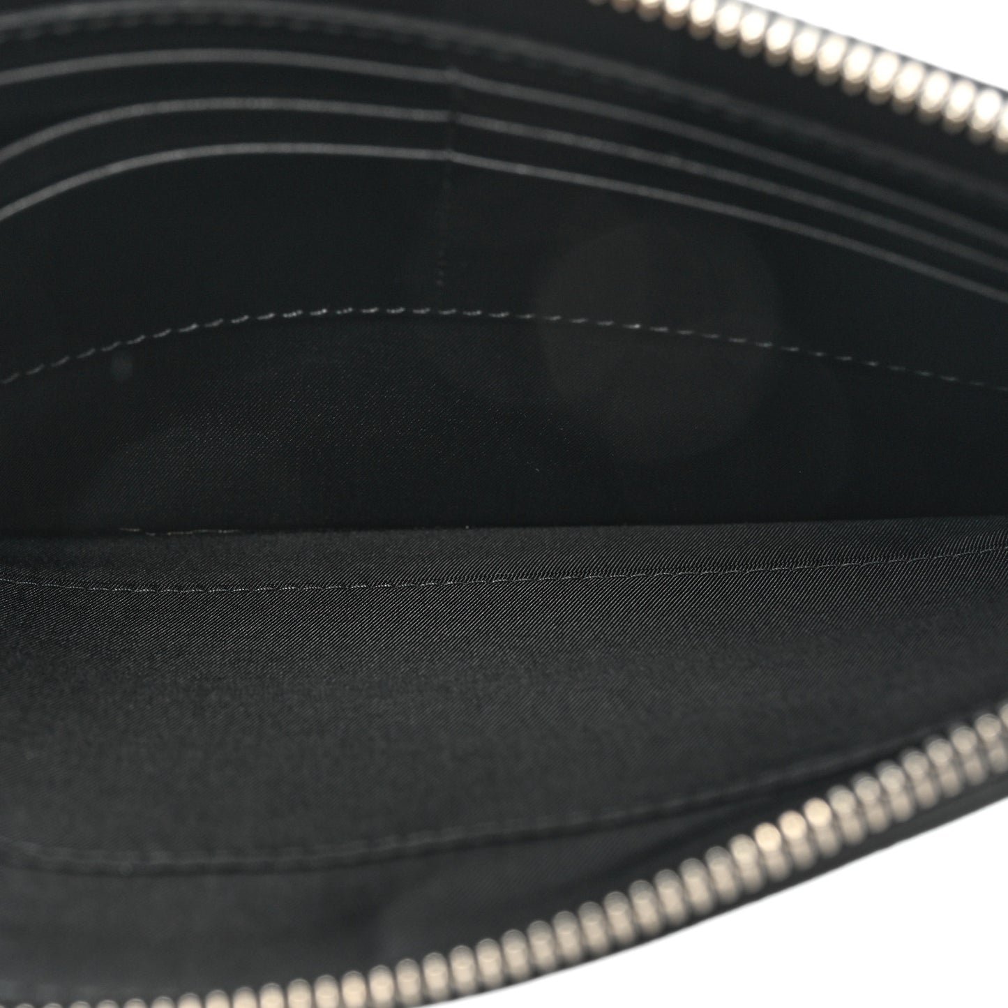 GG Supreme Monogram Blooms Small Zip Wristlet Pouch Beige New Military Black