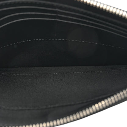 Gucci GG Supreme Monogram Blooms Small Zip Wristlet Pouch Beige New Military Black 5 of 10
