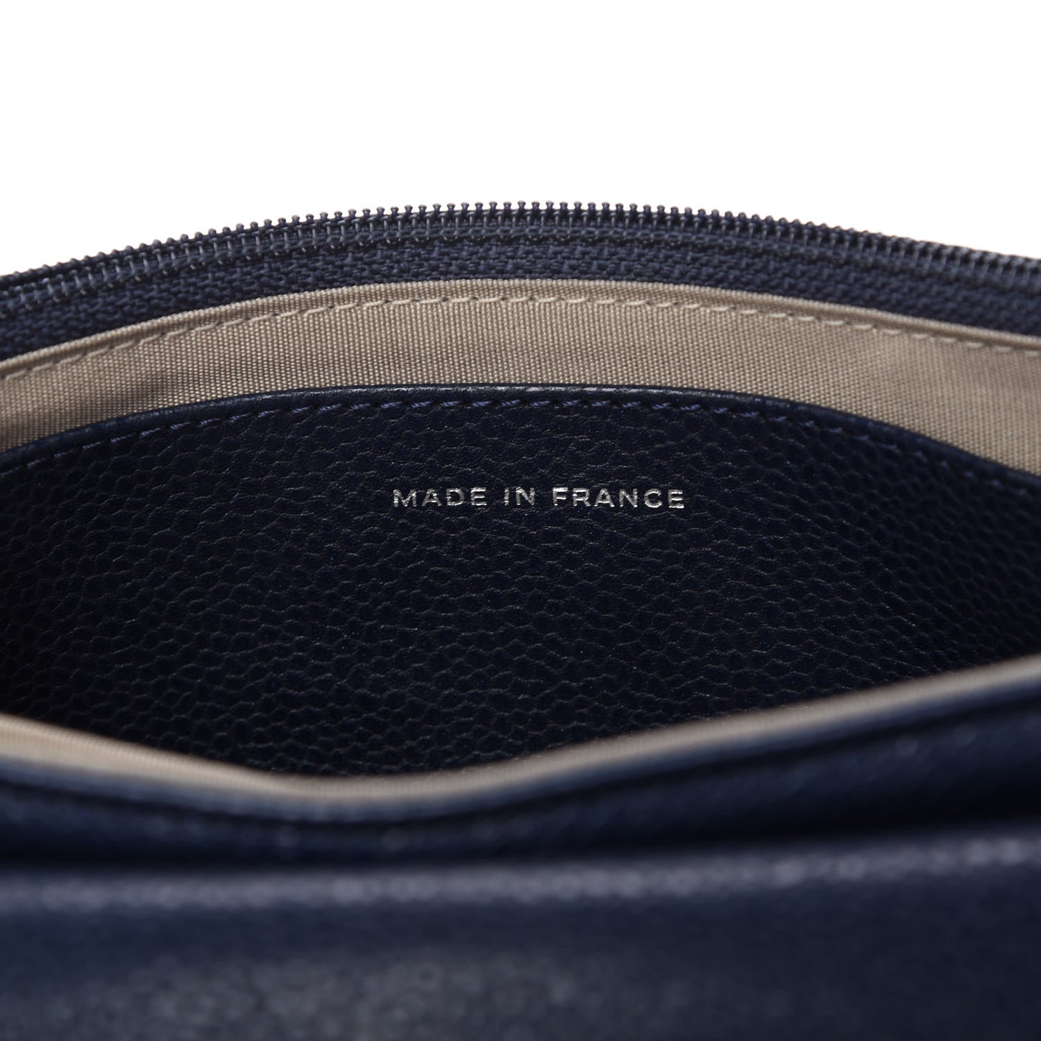 Chanel Caviar Half Moon Wallet On Chain WOC Navy 9 of 11