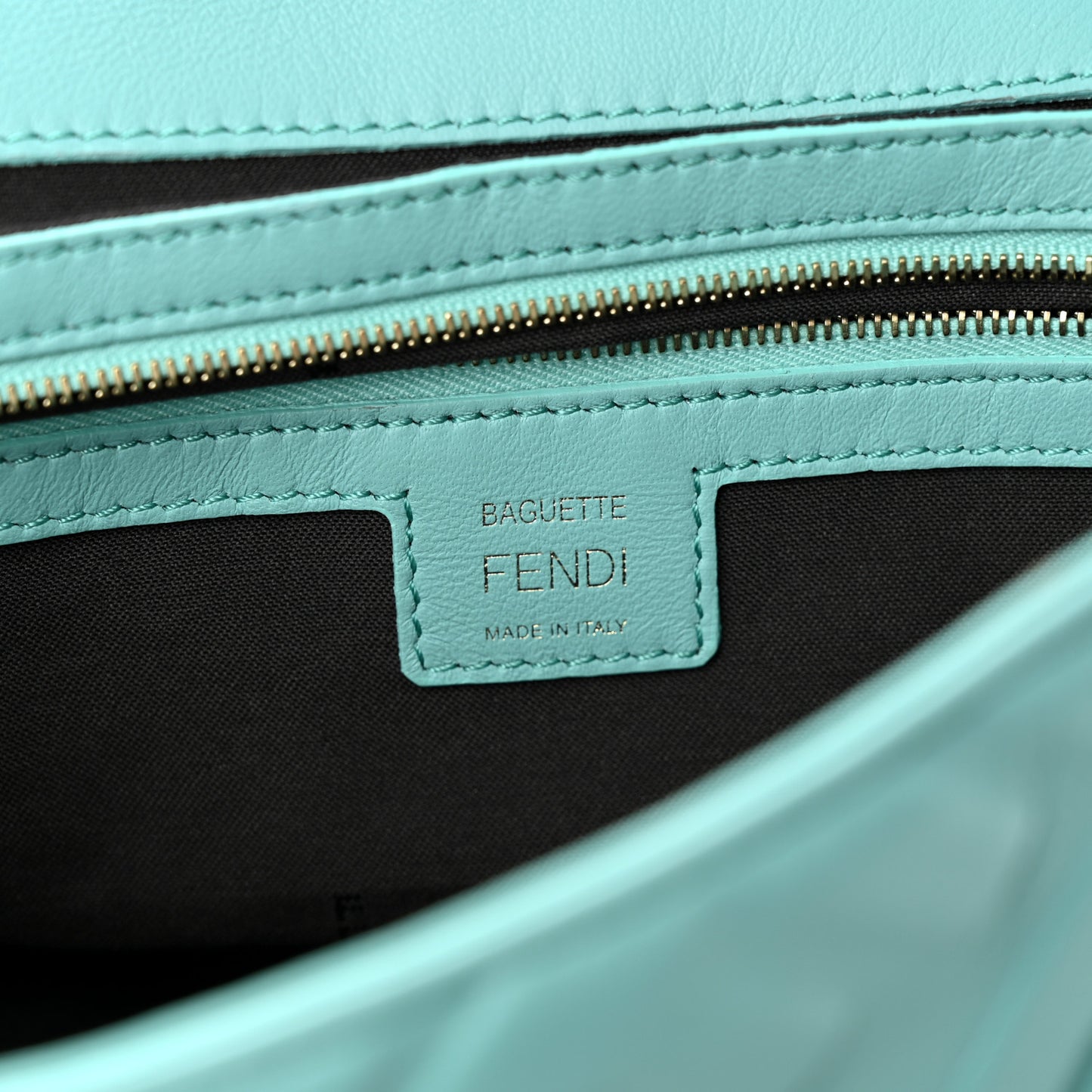 Nappa FF 1974 Embossed Baguette Tiffany