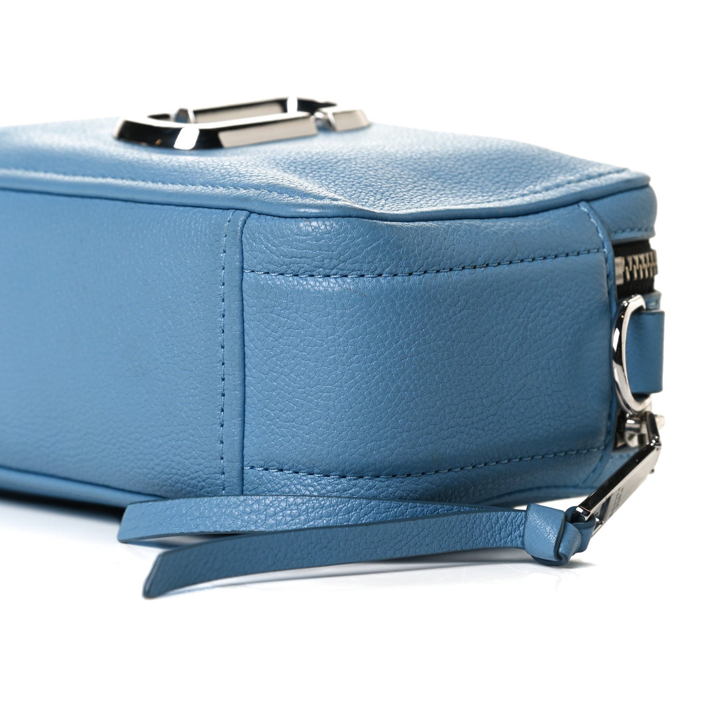 Calfskin Snapshot Camera Bag Blue