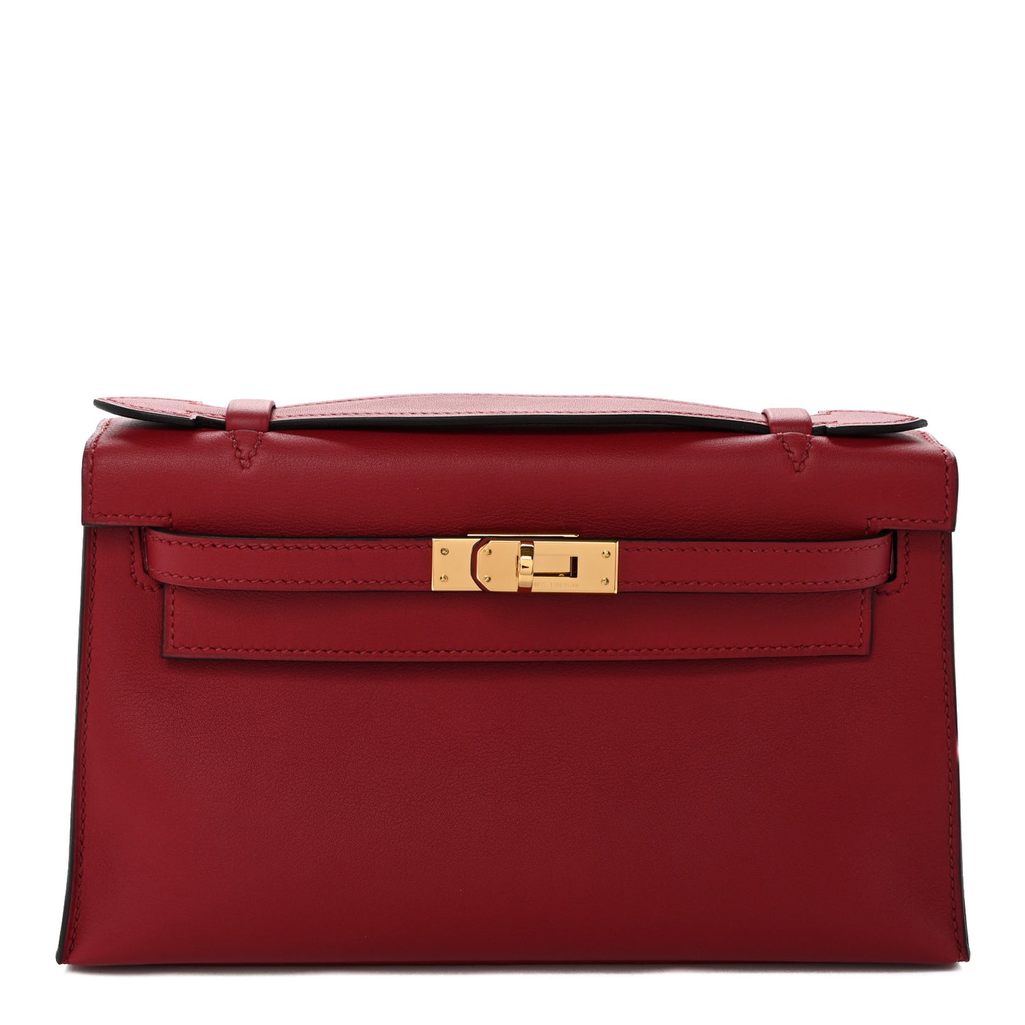 Swift Kelly Pochette Clutch Rouge Grenat