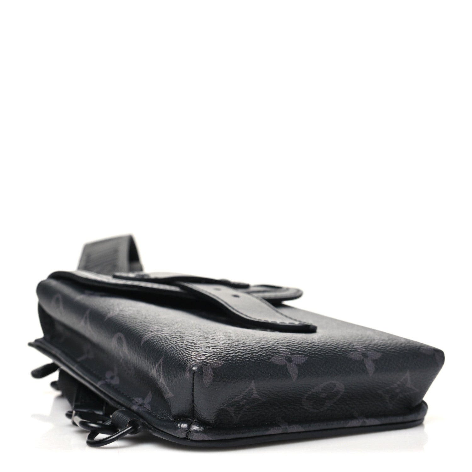 Louis Vuitton Monogram Eclipse Saumur Slingbag Black 3 of 8