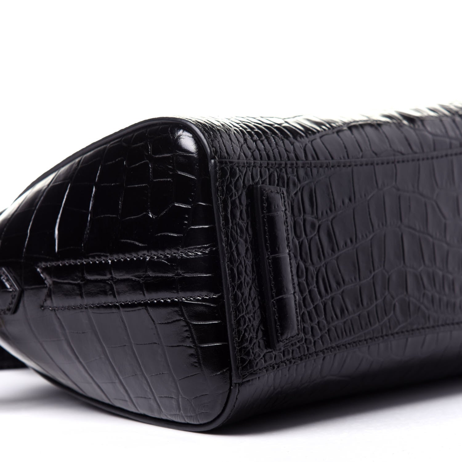 Givenchy Calfskin Crocodile Embossed Mini Antigona Black 7 of 11