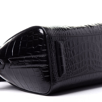 Givenchy Calfskin Crocodile Embossed Mini Antigona Black 7 of 11