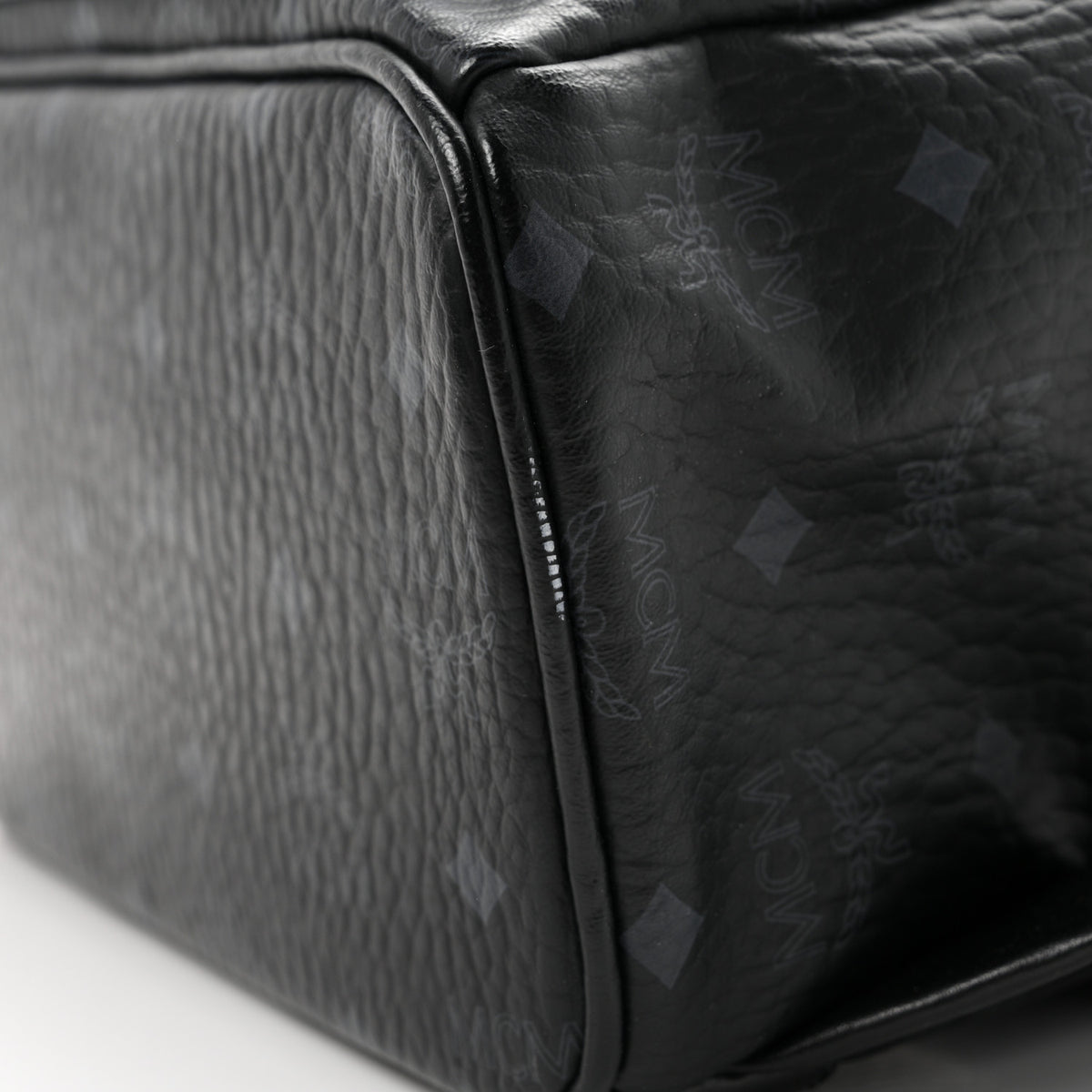MCM Visetos Medium Side Studs Stark Backpack Black 11 of 11