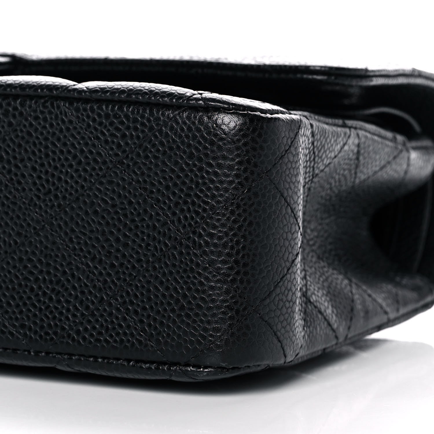 Chanel Caviar Quilted Medium Double Flap Black 10 of 14