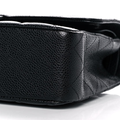 Chanel Caviar Quilted Medium Double Flap Black 10 of 14