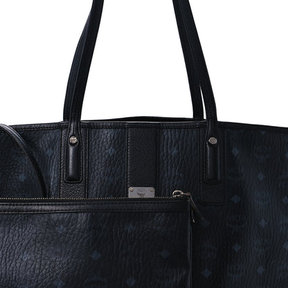 MCM Visetos Medium Liz Reversible Shopper Tote Black 14 of 21