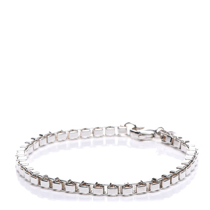 Tiffany Sterling Silver 4mm Venetian Link Bracelet 1 of 6