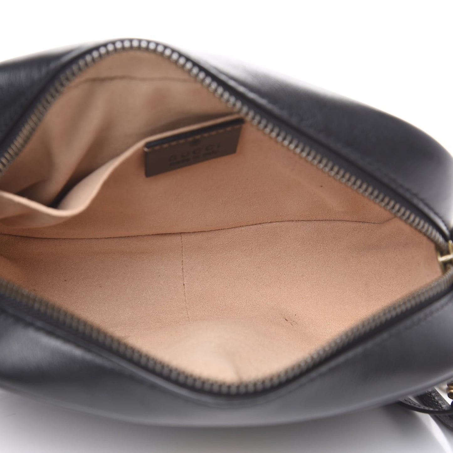 Calfskin Matelasse Mini GG Marmont Chain Shoulder Bag Black