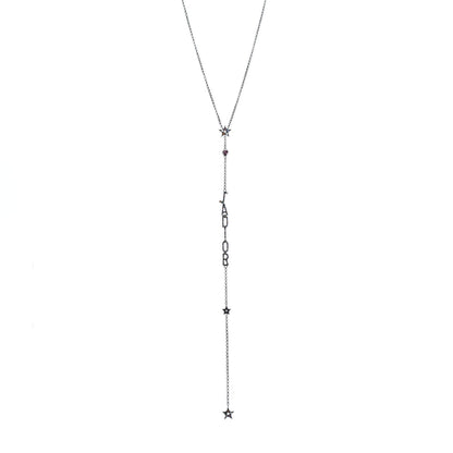 Christian Dior Palladium Crystal Star J'Adior Long Necklace Multicolor 1 of 6