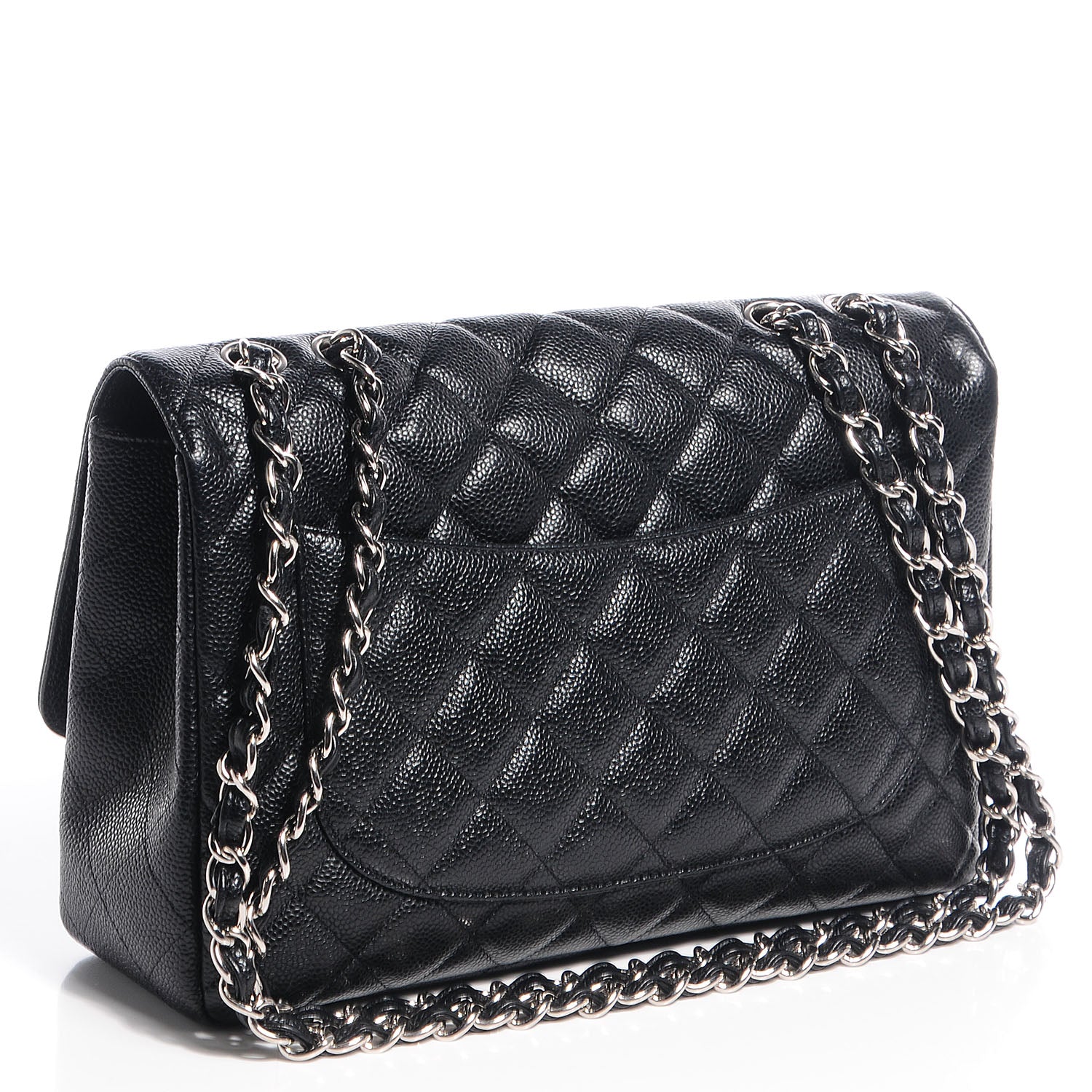 Chanel Caviar Jumbo Single Flap Black 3 of 8