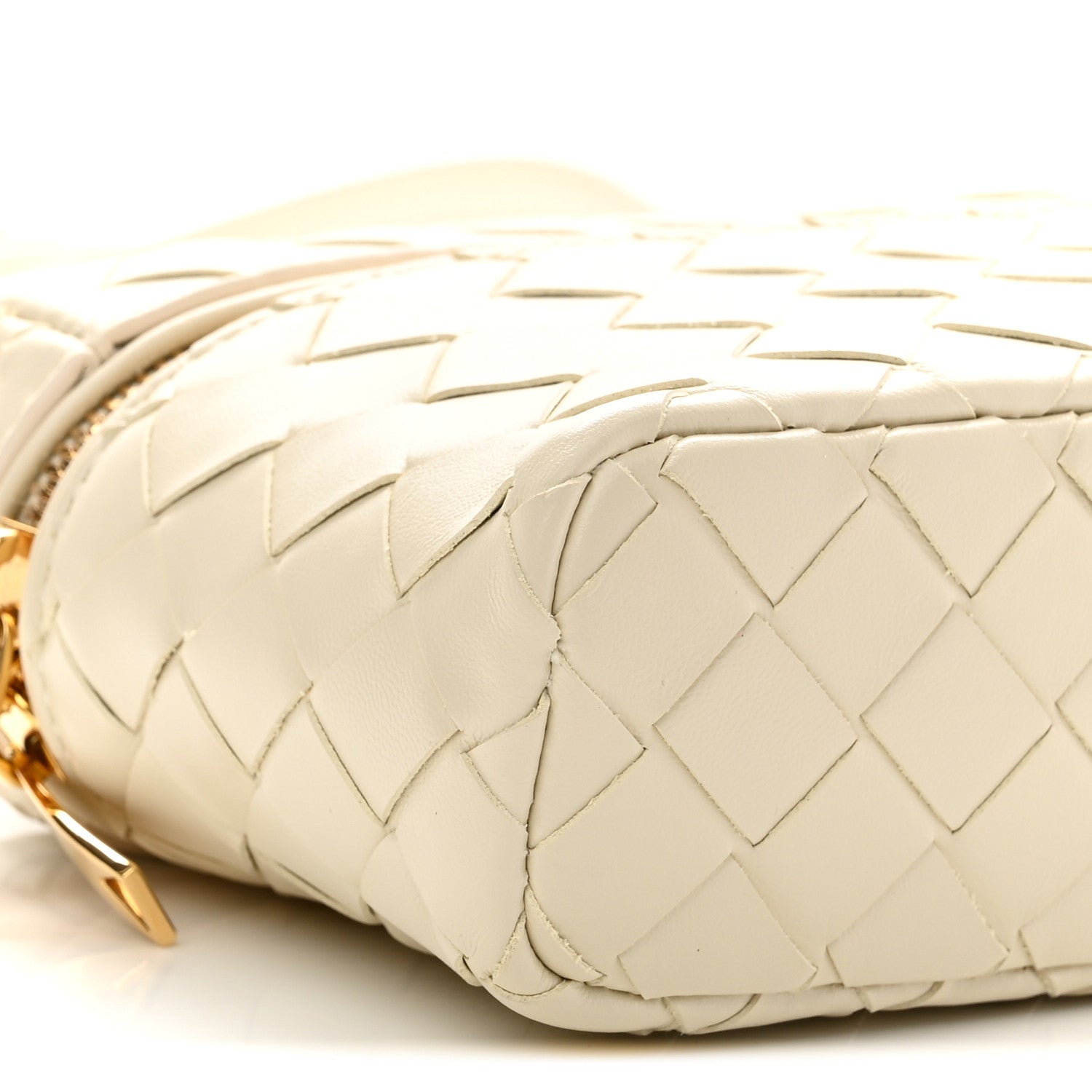 Bottega Veneta Calfskin Intrecciato Bang Bang Vanity Case Sea Salt 8 of 9
