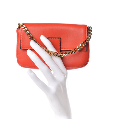 Fendi Shiny Nappa Micro Baguette Papavero 2 of 11