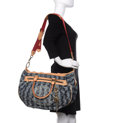 Louis Vuitton Denim Raye Cabas GM 2 of 10
