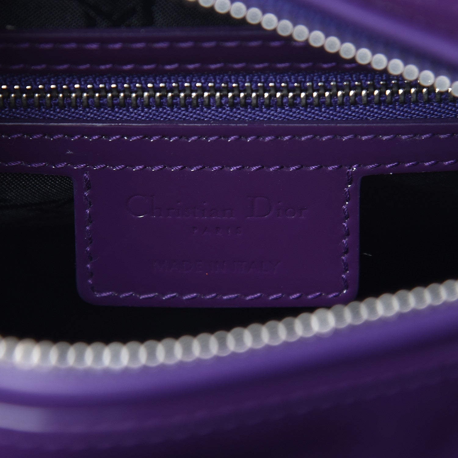 Christian Dior Patent Cannage Medium Lady Dior Purple 7 of 12