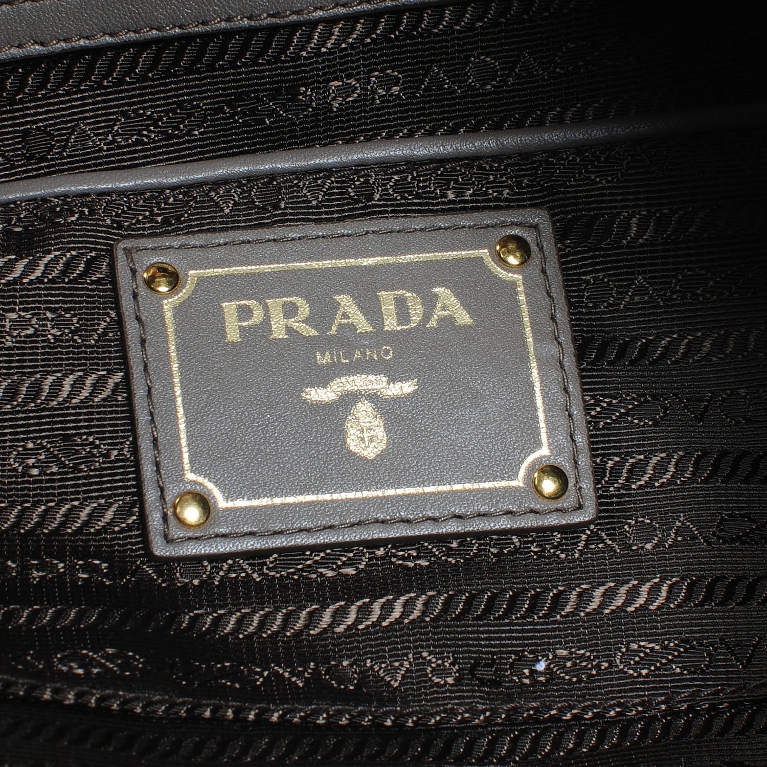 Prada Soft Calf Chain Tote Bambu 6 of 7