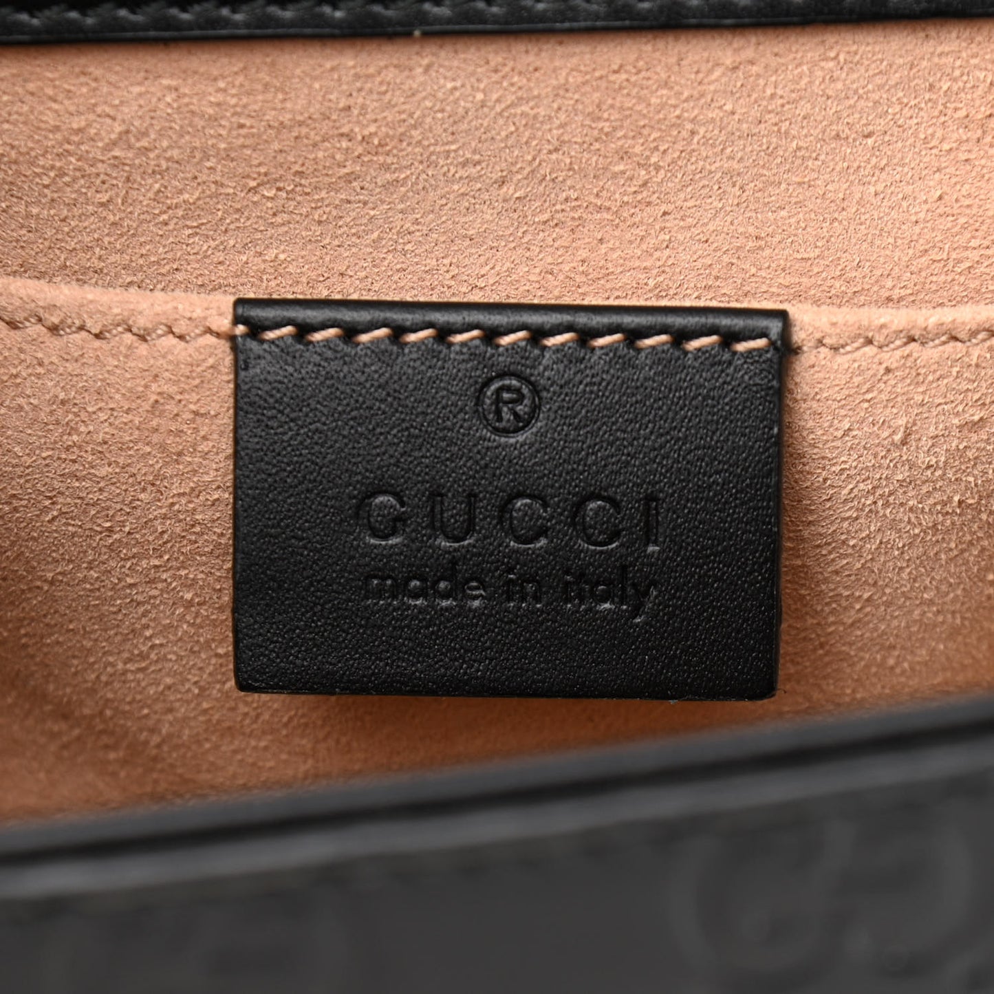 Guccissima Small Padlock Shoulder Bag Black