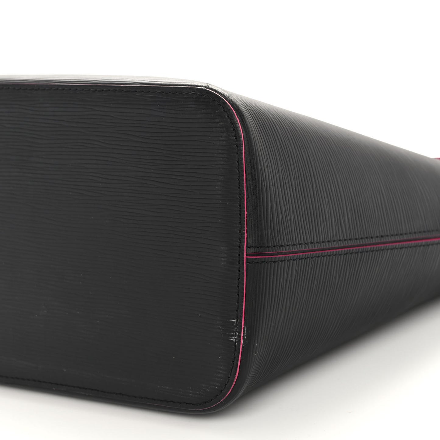 Epi Neverfull MM Black Hot Pink