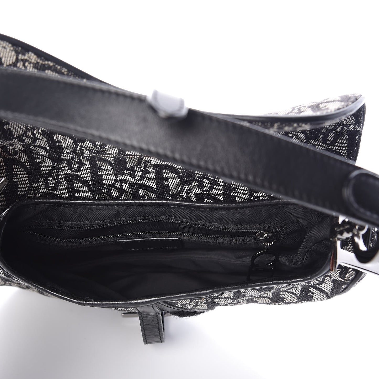 Monogram Saddle Bag Black