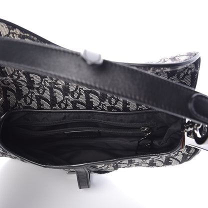 Christian Dior Monogram Saddle Bag Black 5 of 10