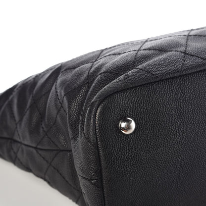 Chanel Grained Calfskin Quilted Small Daily Shopping Tote Black 23 of 23