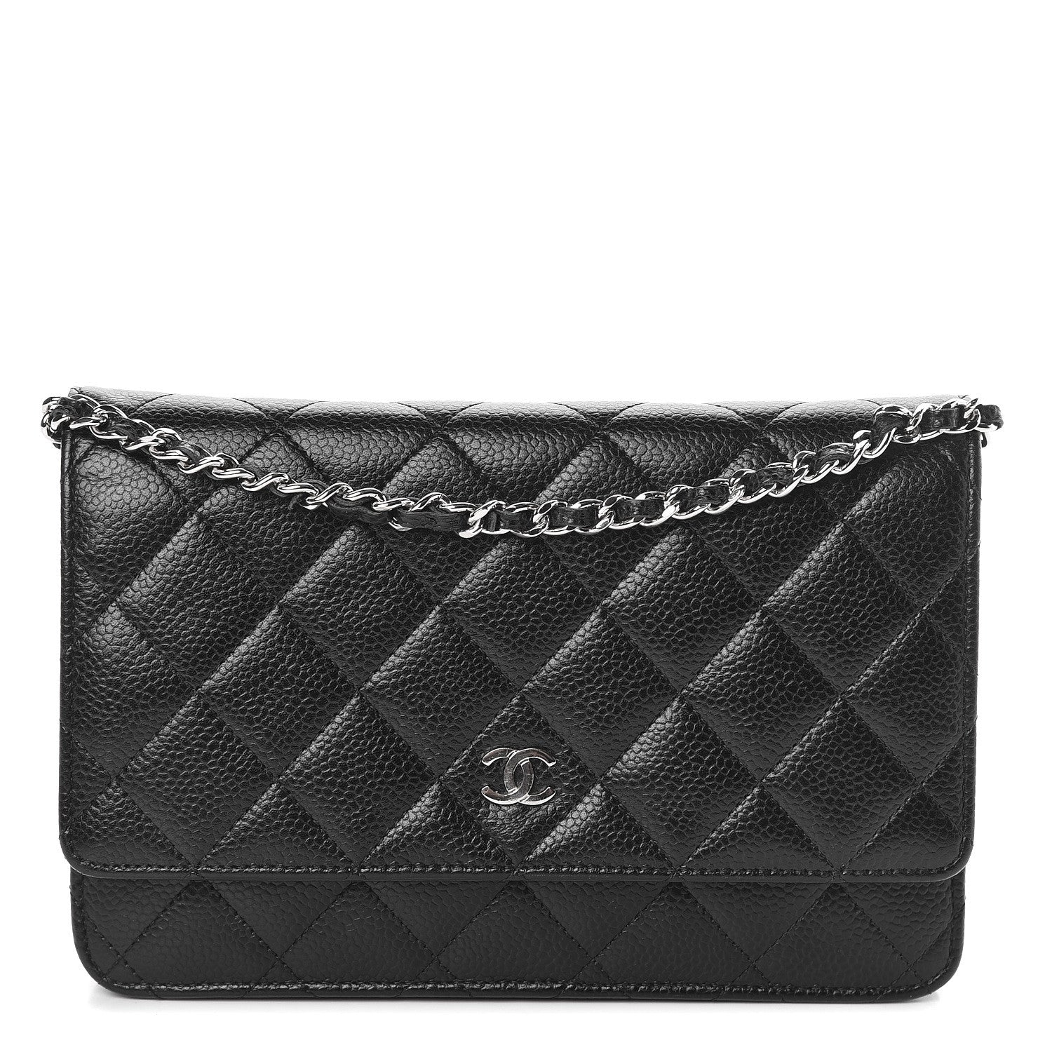 Chanel Caviar Quilted Wallet On Chain WOC Black 1 of 11
