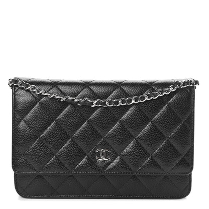 Chanel Caviar Quilted Wallet On Chain WOC Black 1 of 11