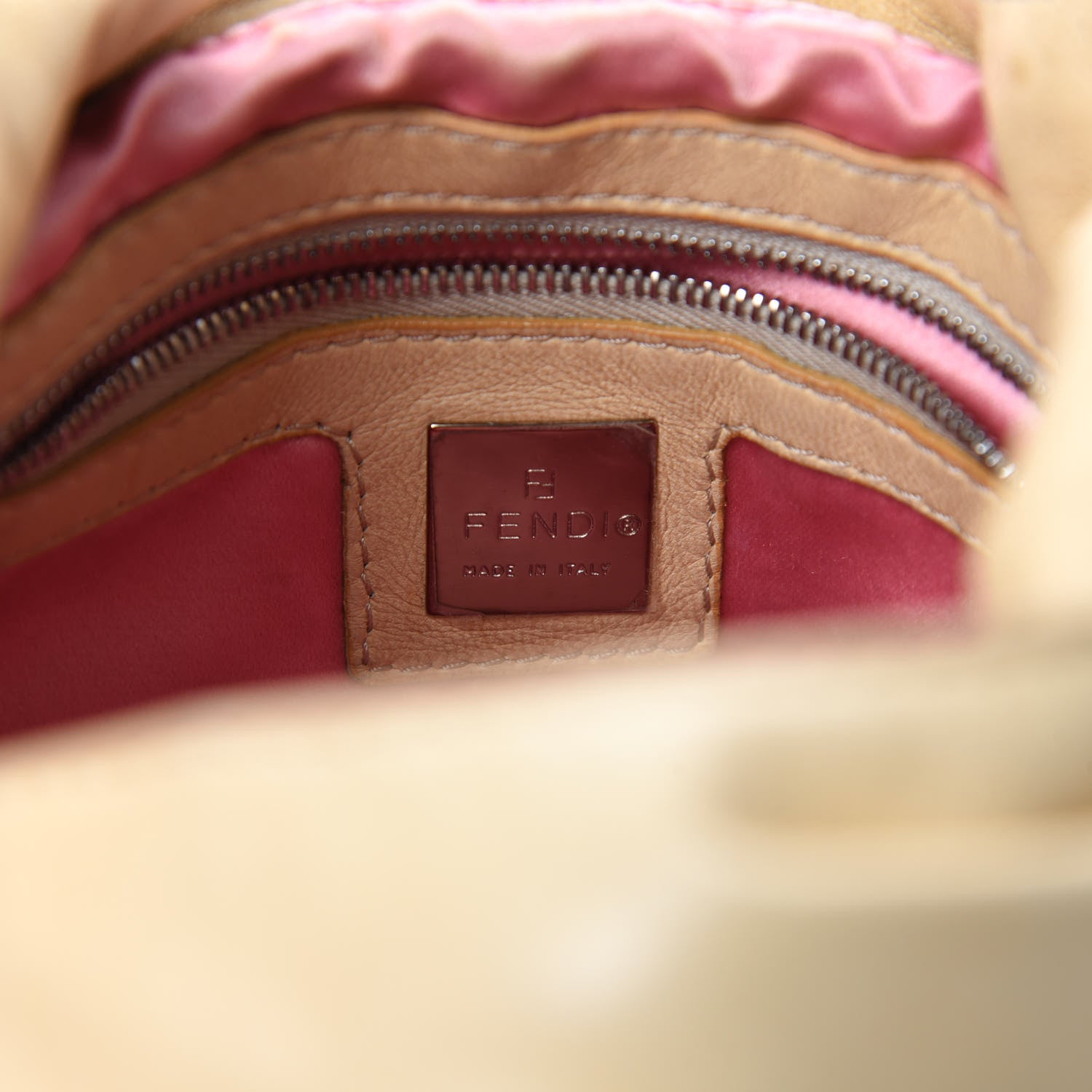 Fendi Nappa Small Hobo Beige 10 of 11