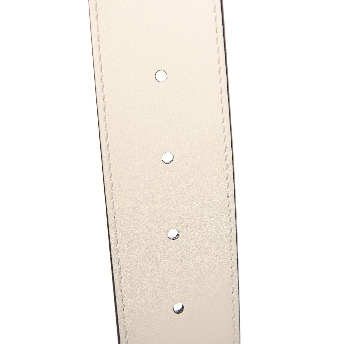 Calfskin Double G 40mm Belt 100 40 Mystic White