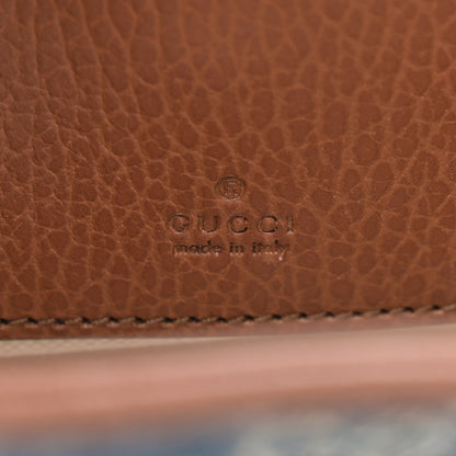 Gucci New Denim GG Monogram Calfskin Mini Jackie 1961 Hobo Blue Tea Cuir 6 of 11