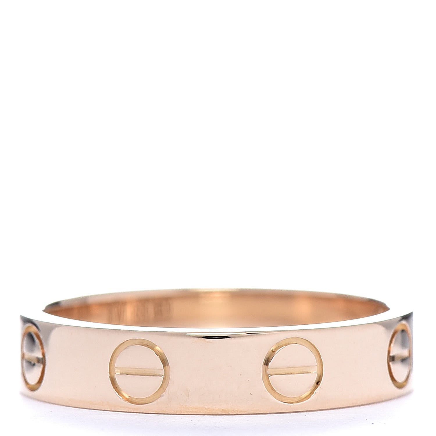 Cartier 18K Yellow Gold 3.5mm LOVE Wedding Band Ring 48 4.5 3 of 4