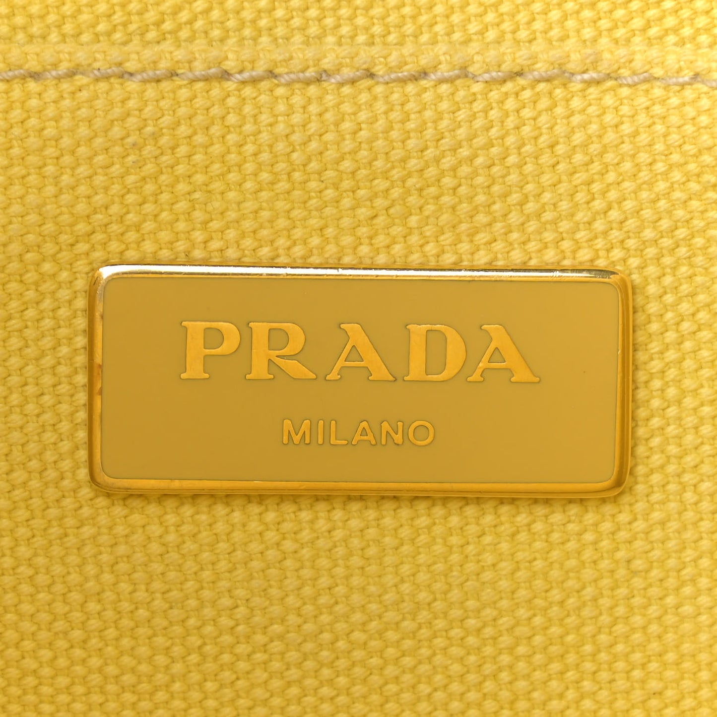 Canvas Canapa Small Logo Tote Yellow