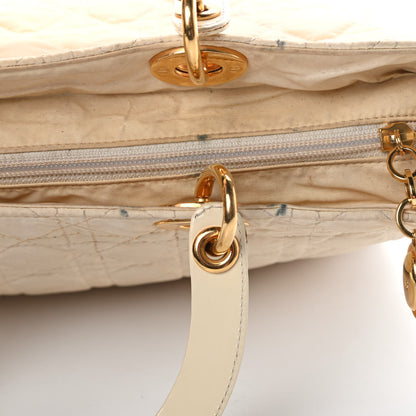 Christian Dior Nylon Cannage Large Lady Dior White 16 of 19