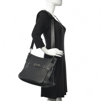 Hermes Taurillon Clemence Jypsiere 37 Black 2 of 12