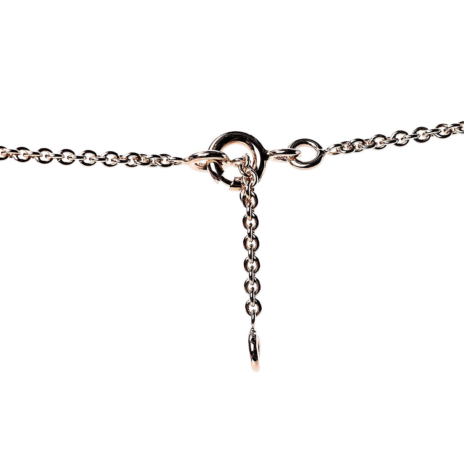 Hermes 18K Rose Gold Diamond Birkin Amulette Pendant Necklace 5 of 7
