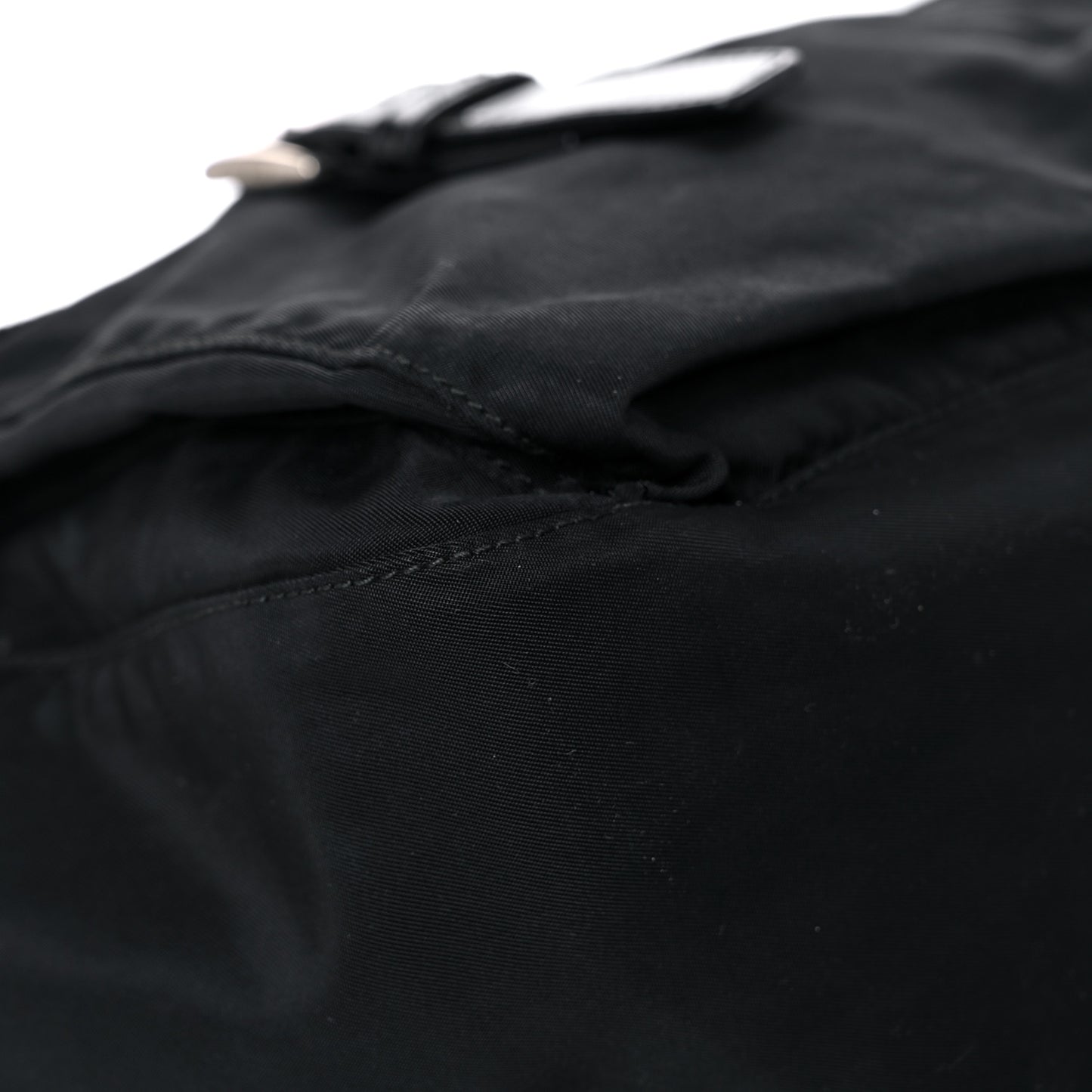 Nylon Vela Messenger Bag Black