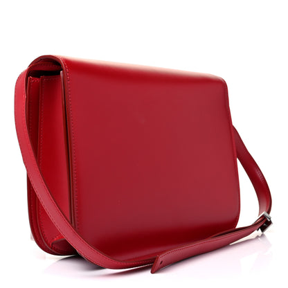 Celine Box Calfskin Medium Classic Box Flap Bag Red 2 of 8