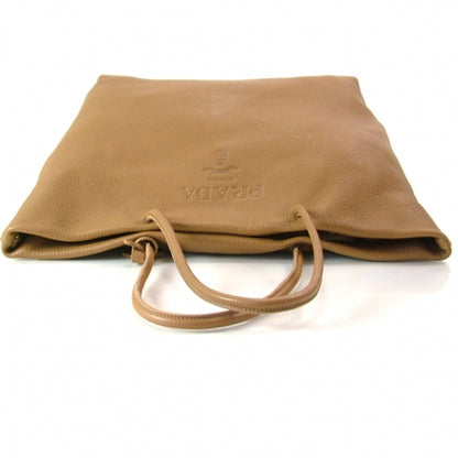 Prada Cervo Deerskin Shopper Tote Cammello 4 of 12