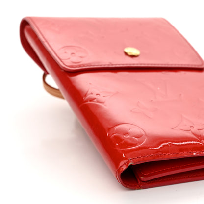 Louis Vuitton Vernis Walker Wallet Red 8 of 12