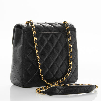 Chanel Caviar Quilted Medium Single Flap Black 3 of 10