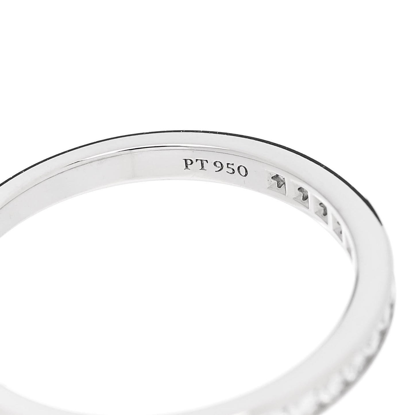 Platinum Diamond 2.5mm Half Circle Wedding Band Ring 50 5.5
