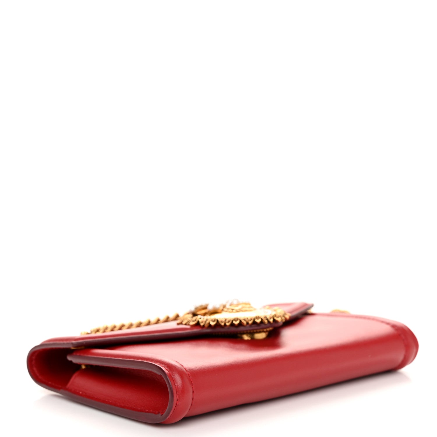 Dolce & Gabbana Smooth Calfskin Mini Devotion Crossbody Bag Poppy Red 4 of 10